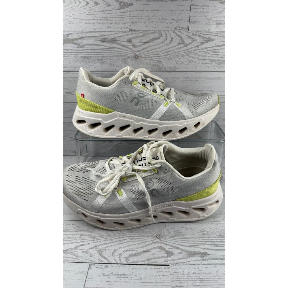 On Cloudeclipse 3WD30090248 White Sand Gray 9B Womens Mesh Running Shoes #906